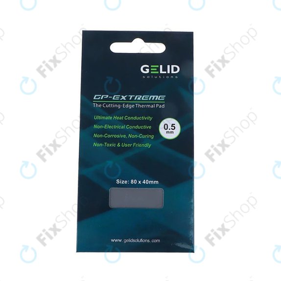 Toplotno prevodna podloga GELID GP-Extreme, 12 W/mK, 80 × 40 × 0.5mm