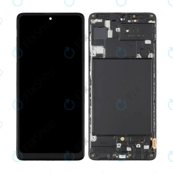 Samsung Galaxy A71 A715F - LCD zaslon + steklo na dotik + okvir OLED