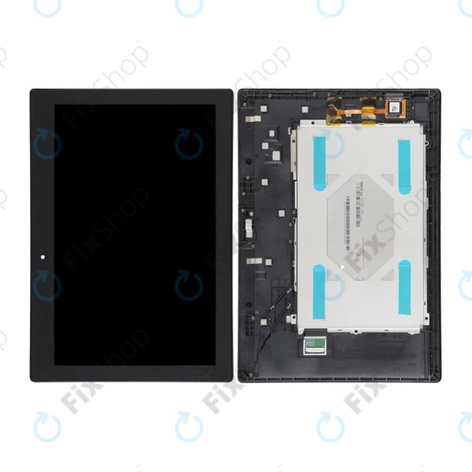 Lenovo TAB 2 A10-70 - LCD zaslon + steklo na dotik + okvir (Black) TFT