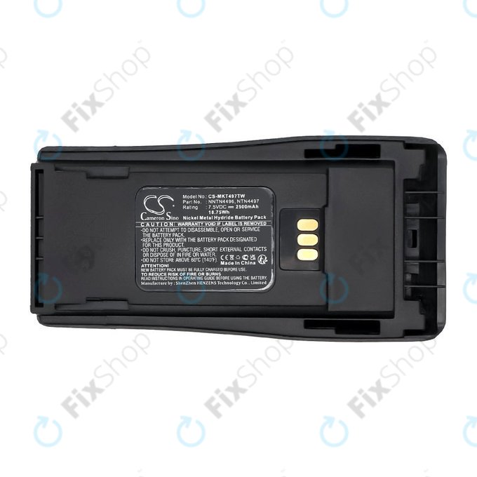 Baterija za Motorola CP, EP, GP, PM-series, 2500mAh, Ni-MH, 7.5V, PMNN4081, HQ