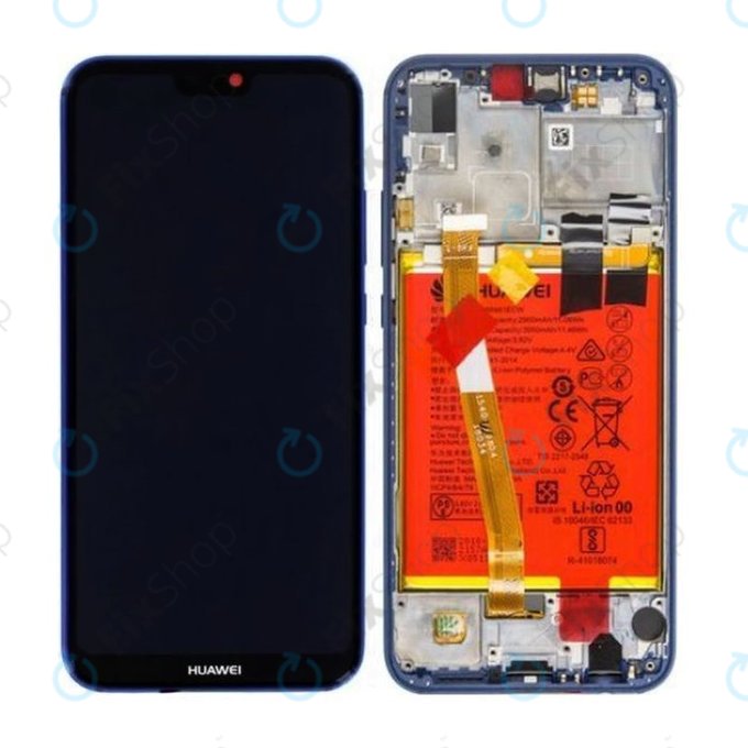 Huawei P20 Lite - LCD zaslon + steklo na dotik + okvir + baterija (Klein Blue) - 02351XUA, 02351VUV Genuine Service Pack