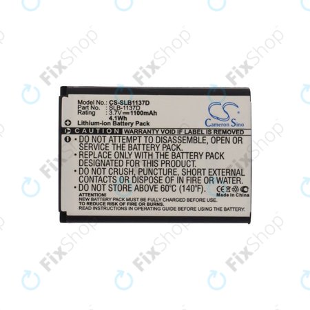 Baterija za Samsung NV100HD, 1100mAh, Li-Ion, 3.7V, SLB-1137D, HQ