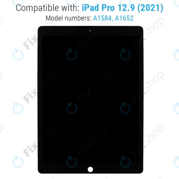 LCD Zaslon za iPad Pro 12.9" (1st Gen 2015), Black, Steklo na dotik brez okvirja, Refurbished