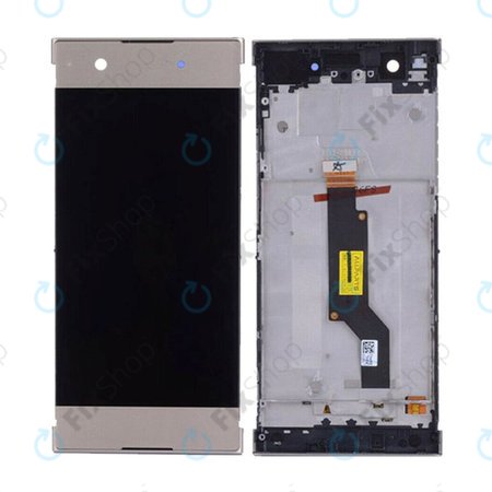 Sony Xperia XA1 G3121 - LCD zaslon + steklo na dotik + okvir (Gold) TFT