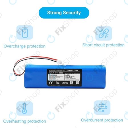 Xiaomi Roidmi EVE Plus, Viomi, Lydsto, Proscenic, Tefal - Baterija XJT-2P4S-6800 Li-Ion 14.4V 6800mAh