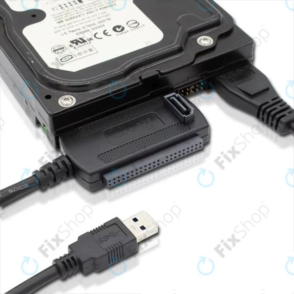 USB 2.0 na IDE / SATA adapter za 2,5" in 3,5" HDD/SSD, z EU napajanjem