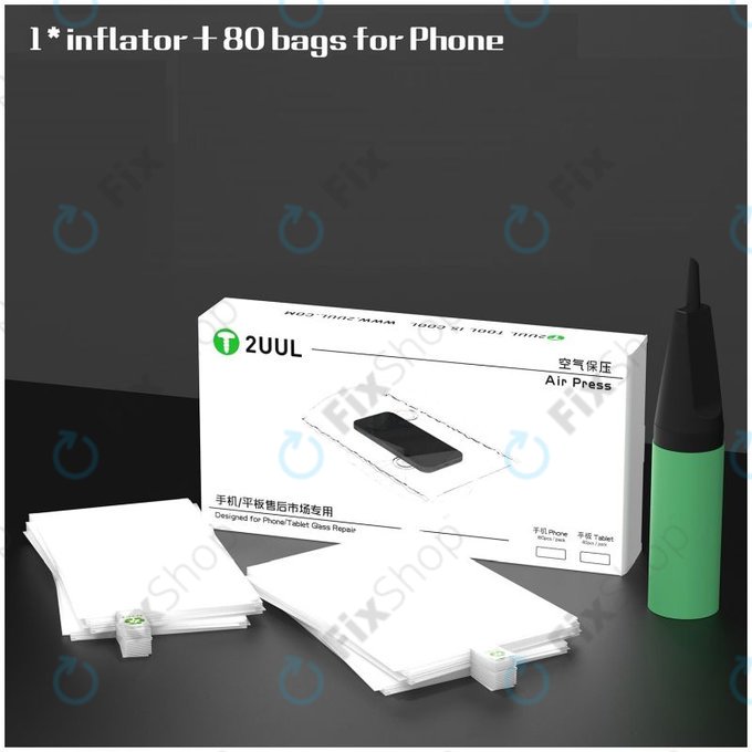 2UUL - Air Press za popravilo stekla telefona (80 žepov)