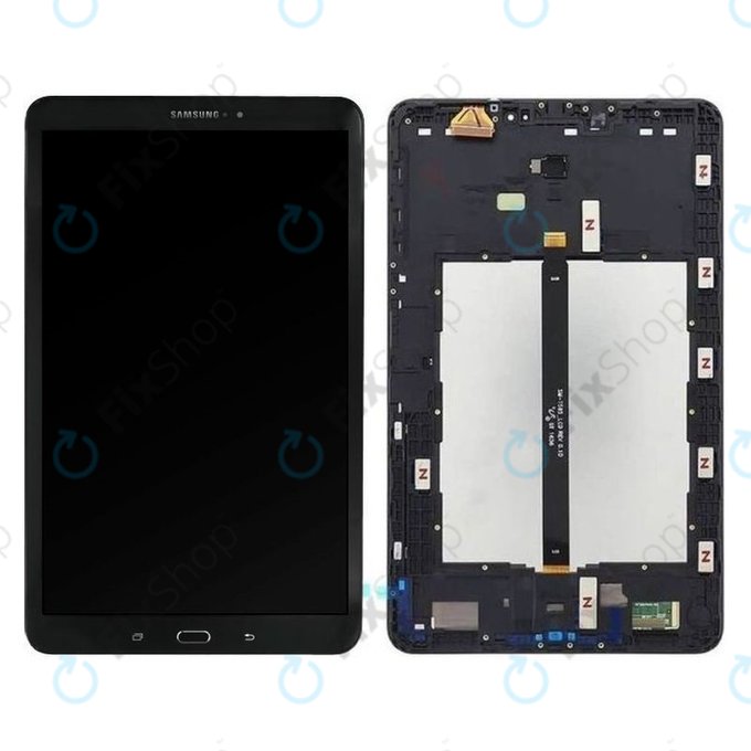 Samsung Galaxy Tab A 10.1 LTE (2016) T585, T580 - LCD zaslon + steklo na dotik + okvir (črn) - GH97-19022A, GH97-19203A Genuine Service Pack