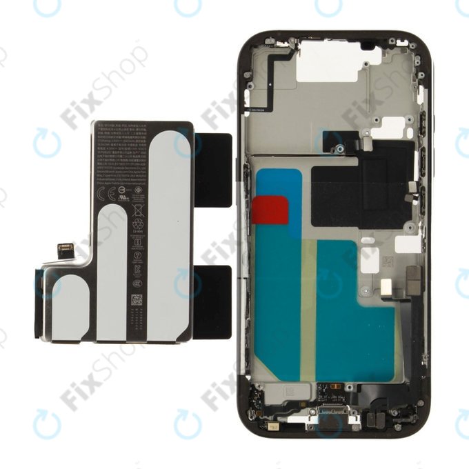 Srednji okvir z baterijo za iPhone 16 Pro | Black Titanium | ZD076-00689 | Genuine Apple