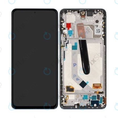 Xiaomi Mi 11i - LCD zaslon + steklo na dotik + okvir (Celestian Silver) - 5600040K1100 Genuine Service Pack
