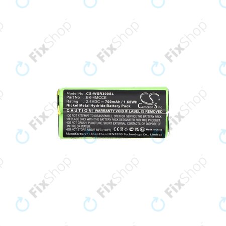 Baterija za Waterpik 900 Sonic Toothbrush, Sensonic Plus Sr-3000, 700mAh, Ni-MH, 2.4V, BK-4MCCE, HQ