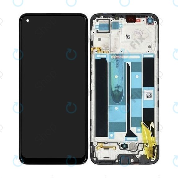 Realme 8 RMX3085 - LCD zaslon + steklo na dotik + okvir (Cyber Black) - 4906919 Genuine Service Pack