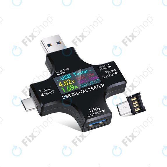 Eversame 2v1 - USB tester in multimeter (USB-C in USB 3.0)