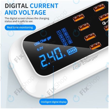 Asometech Model E - servisna polnilna postaja USB z USB 3.0 in USB-C