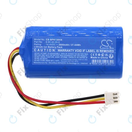 Baterija za Evolveo RoboTrex H9, Midea M4, Blaupunkt XPOWER+, 2600mAh, Li-Ion, 14.4V, 6.60.40.05-0, HQ