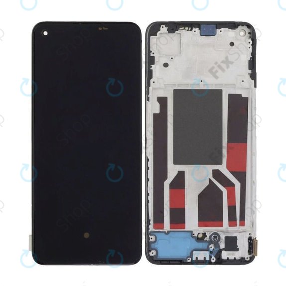Oppo Reno 8 CPH2359 - LCD zaslon + steklo na dotik + okvir (Shimmer Black) OLED