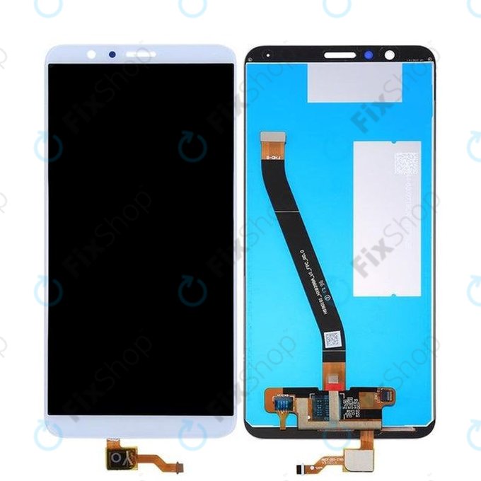 Huawei Honor 7X - LCD zaslon + steklo na dotik (White) TFT