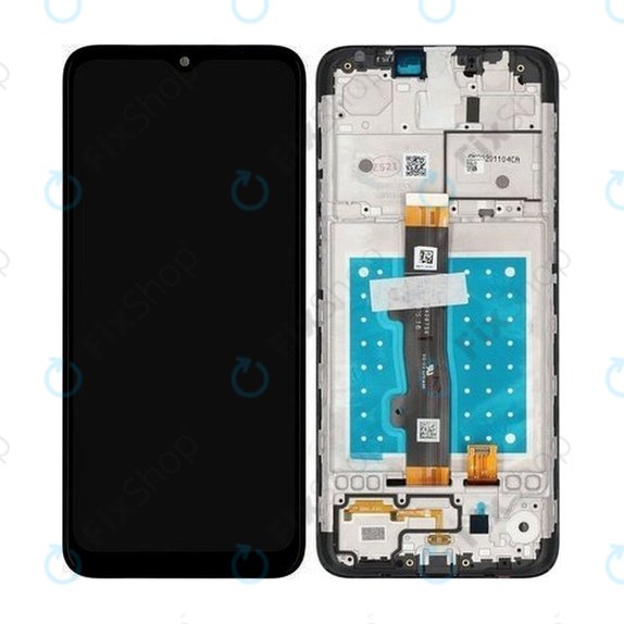 Motorola Moto E7 XT2095 - LCD zaslon + steklo na dotik + okvir (Mineral Gray) TFT