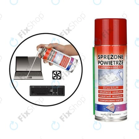 Micro Chip Electronic - stisnjen zrak za čiščenje elektronike - 800 ml