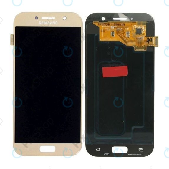 Samsung Galaxy A5 A520F (2017) - LCD zaslon + steklo na dotik (Gold Sand) - GH97-19733B, GH97-20135B Genuine Service Pack