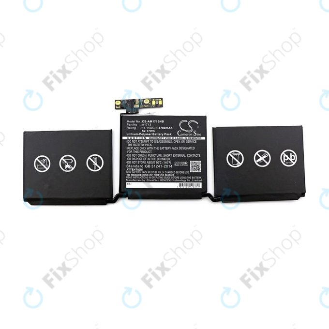 Apple MacBook Pro 13" A1708 (Late 2016 - Mid 2017) - Baterija A1713 4700mAh HQ