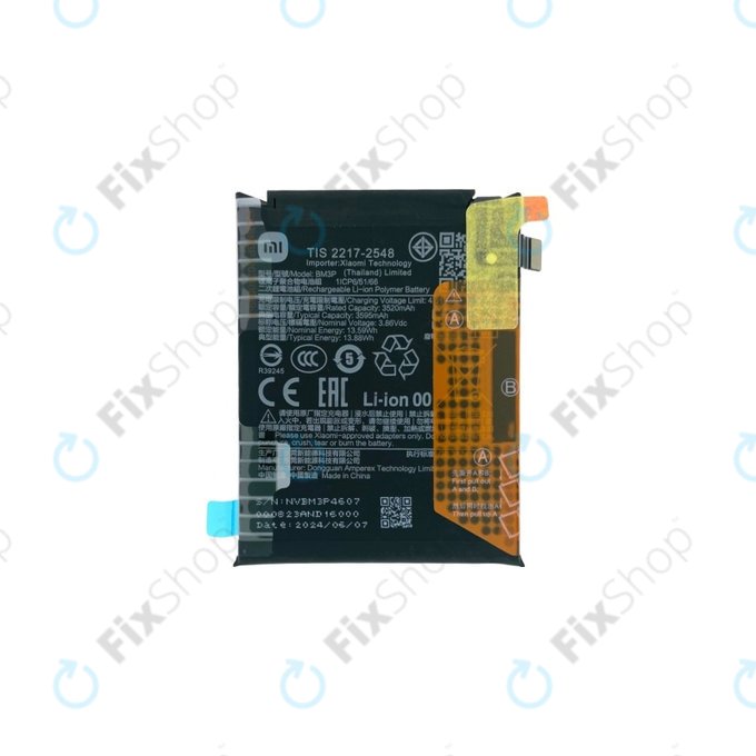 Xiaomi Mix Flip 2405CPX3DC - Baterija BM3P 3595mAh - 1330102000132B Genuine Service Pack