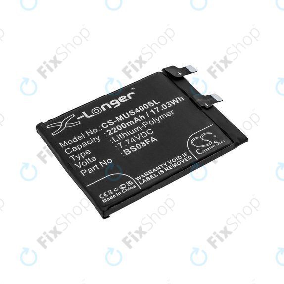 Baterija za Xiaomi Black Shark 4, 2200mAh, Li-Pol, 7.74 V, BS08FA, HQ