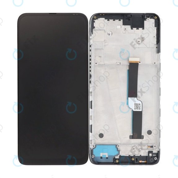 Motorola One Fusion Plus - LCD zaslon + steklo na dotik + okvir (Twilight Blue) TFT