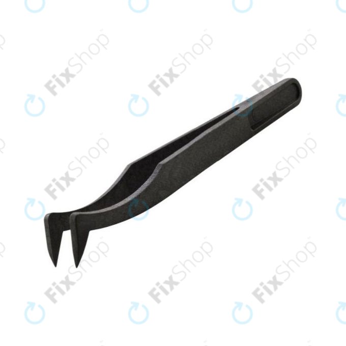 Plastična antistatična pinceta z ukrivljeno ostro konico