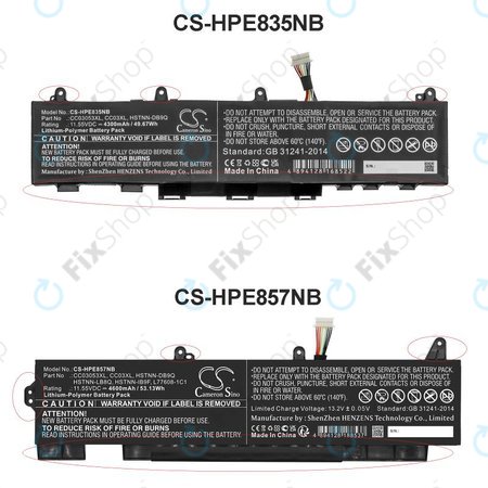 Baterija za HP ZBook Firefly 15 G7, G8, EliteBook 855 G7, G8, 850 G7, G8, 4600mAh, Li-Pol, 11.55V, CC03053XL, HQ