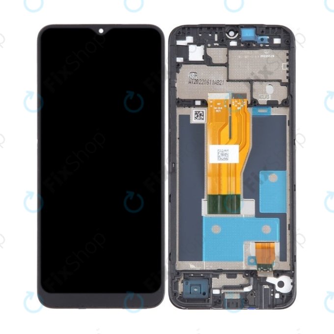 Realme C30 RMX3581 - LCD zaslon + steklo na dotik + okvir (Lake Blue) TFT