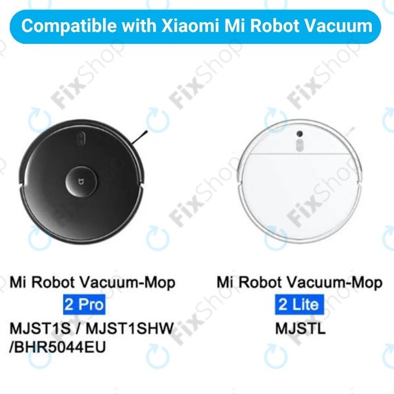 Komplet nadomestnih delov za Xiaomi Mi Robot Vacuum Mop 2 Pro, 2 Lite (1x Glavna krtača, 2x Filter, 2x Stranska krtača, 2x Krpa za brisanje)