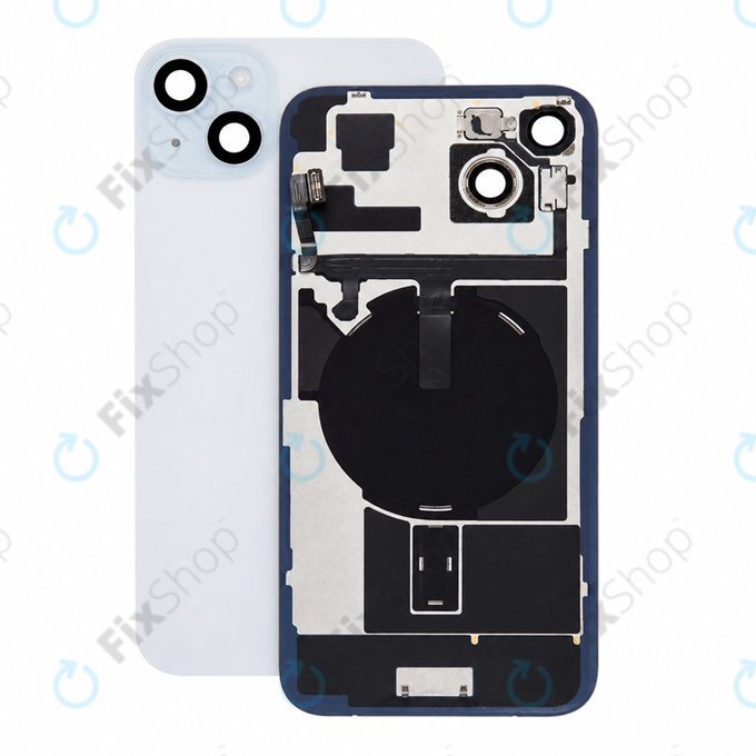 Steklo zadnjega ohišja za iPhone 15 Plus, Blue, Pulled A