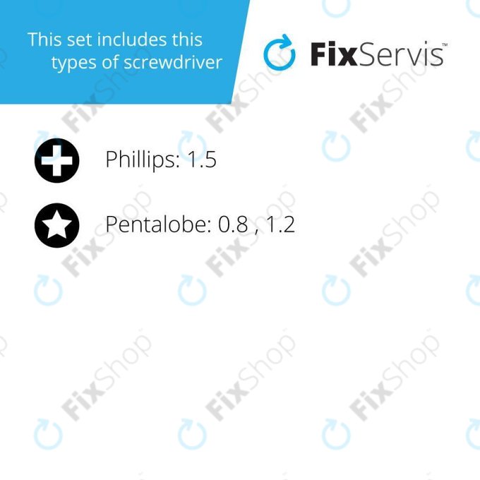 Jakemy JM-182 - Komplet servisnih orodij za servis Apple naprav 7 v 1