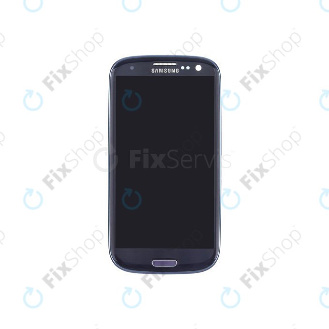 Samsung Galaxy S3 i9300 - LCD zaslon + steklo na dotik + okvir (Pebble Blue) OLED