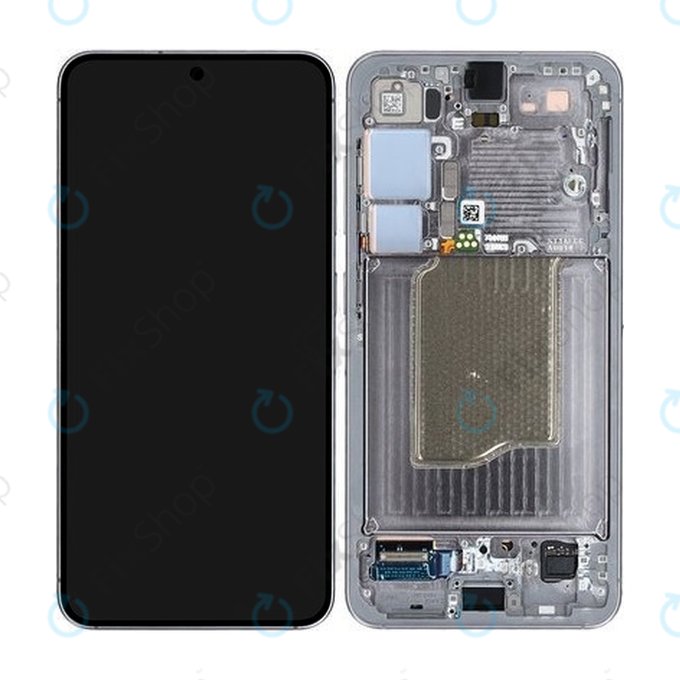Samsung Galaxy S25 - LCD zaslon + steklo na dotik + okvir (Silver Shadow) - GH82-36329A Genuine Service Pack