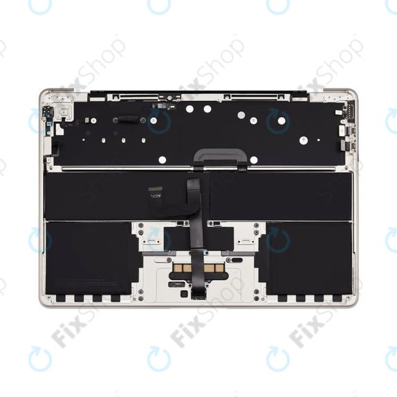 Zgornji okvir tipkovnice za MacBook Air 13", A3113 (2024), US tipkovnico in baterijo, Starlight, 661-40229, Genuine Apple