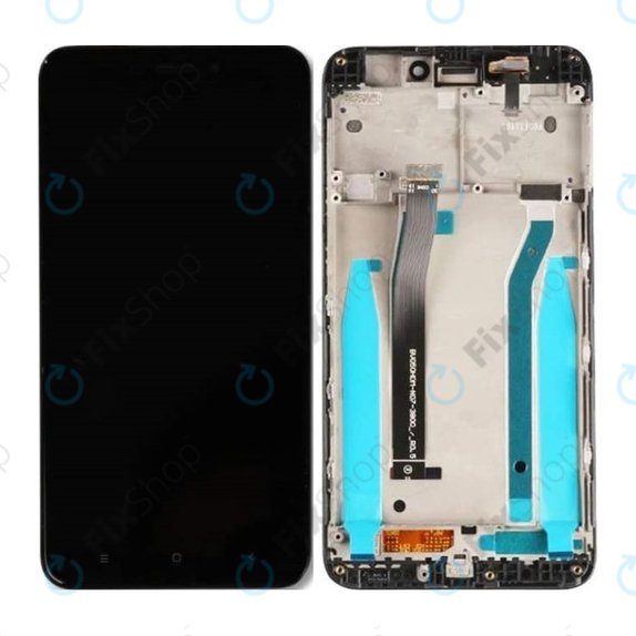 Xiaomi Redmi 4X - LCD zaslon + steklo na dotik + okvir (Black) TFT