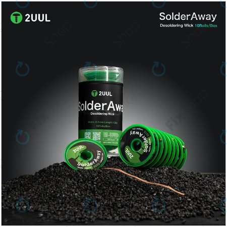 Pletenica za odstranjevanje spajke, Solder Vampire, 2UUL DW11, 10 kolutov/škatla
