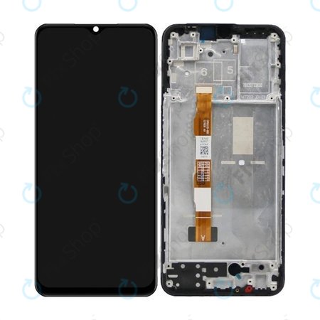 Vivo V22 - LCD zaslon + steklo na dotik + okvir (Black) TFT