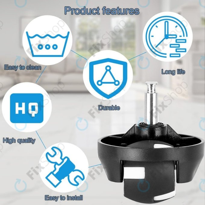 Eufy Robovac-series - Sprednje kolo (Črna)