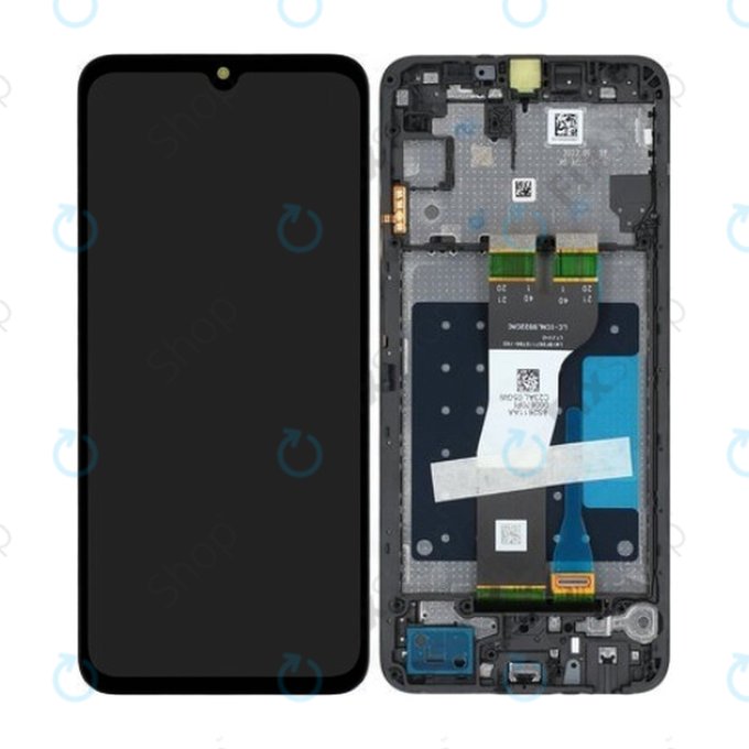 Samsung Galaxy A05s A057G - LCD zaslon + steklo na dotik + okvir (Black) - GH81-24364A, GH81-24365A Genuine Service Pack