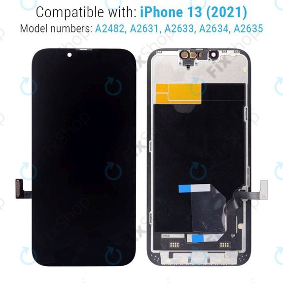 Apple iPhone 13 - LCD zaslon + steklo na dotik + okvir Hard OLED FixPremium