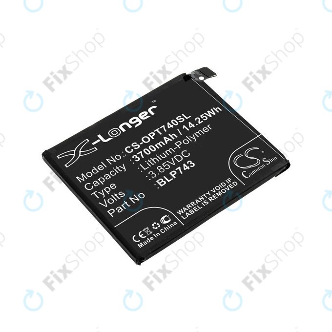 Baterija za OnePlus 7T, 3700mAh, Li-Pol, 3.85 V, BLP743, HQ