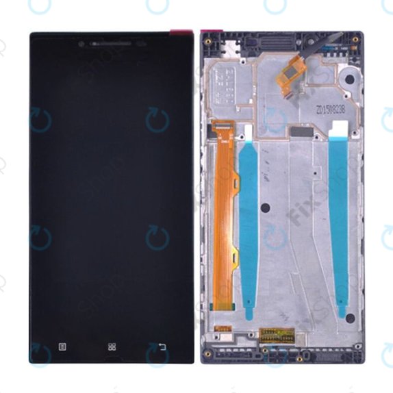 Lenovo P70 - LCD zaslon + steklo na dotik + okvir (Black) TFT
