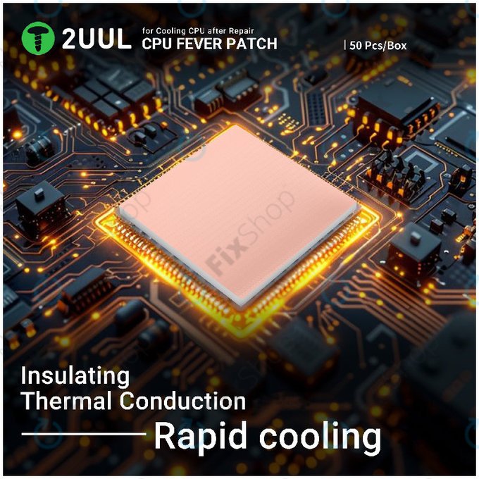 Termična podloga za CPU, hlajenje, 2UUL SC09, 17x15x1.5mm