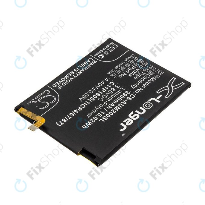 Baterija za Asus Zenfone Max M2, 3900mAh, Li-Pol, 3.85V, C11P1805 (1ICP4/67/87), HQ