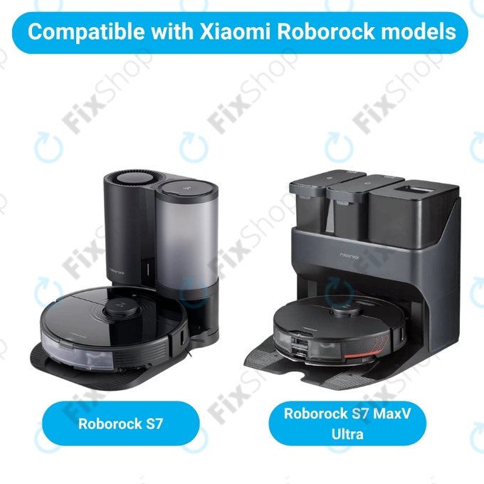Komplet nadomestnih delov za Xiaomi Roborock S7, S7 MaxV Ultra (2x Glavna krtača, 4x Filter, 4x Stranska krtača – črna, 4x Krpa za brisanje)