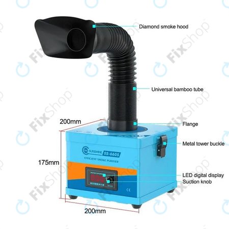 Sunshine SS-6605 - Odvod dima med spajkanjem