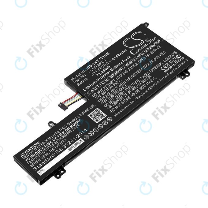 Baterija za Lenovo Yoga 720-15, 6150mAh, Li-Pol, 11.56V, L16L6PC1, HQ
